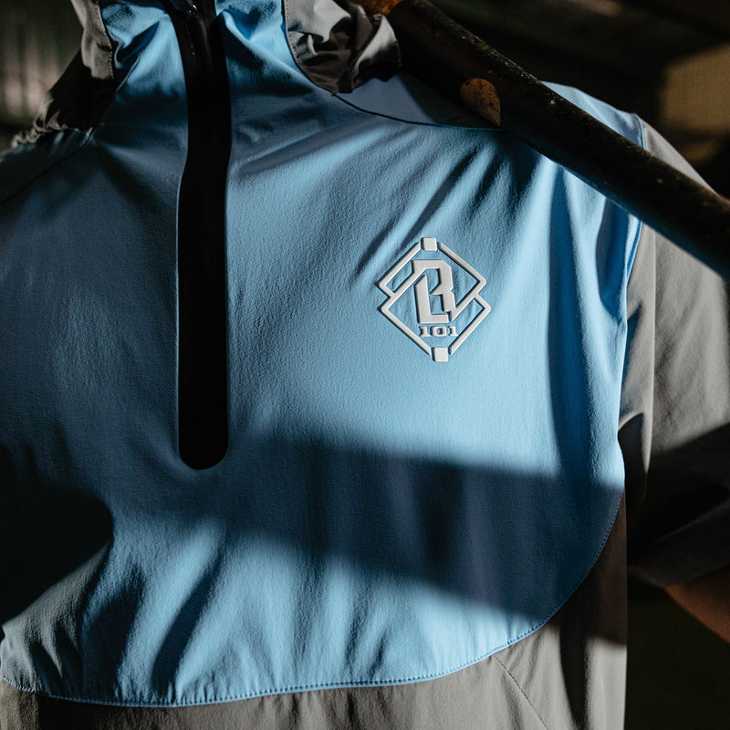 Diamond Tech Pro Cage Youth Jacket - Gray/Blue