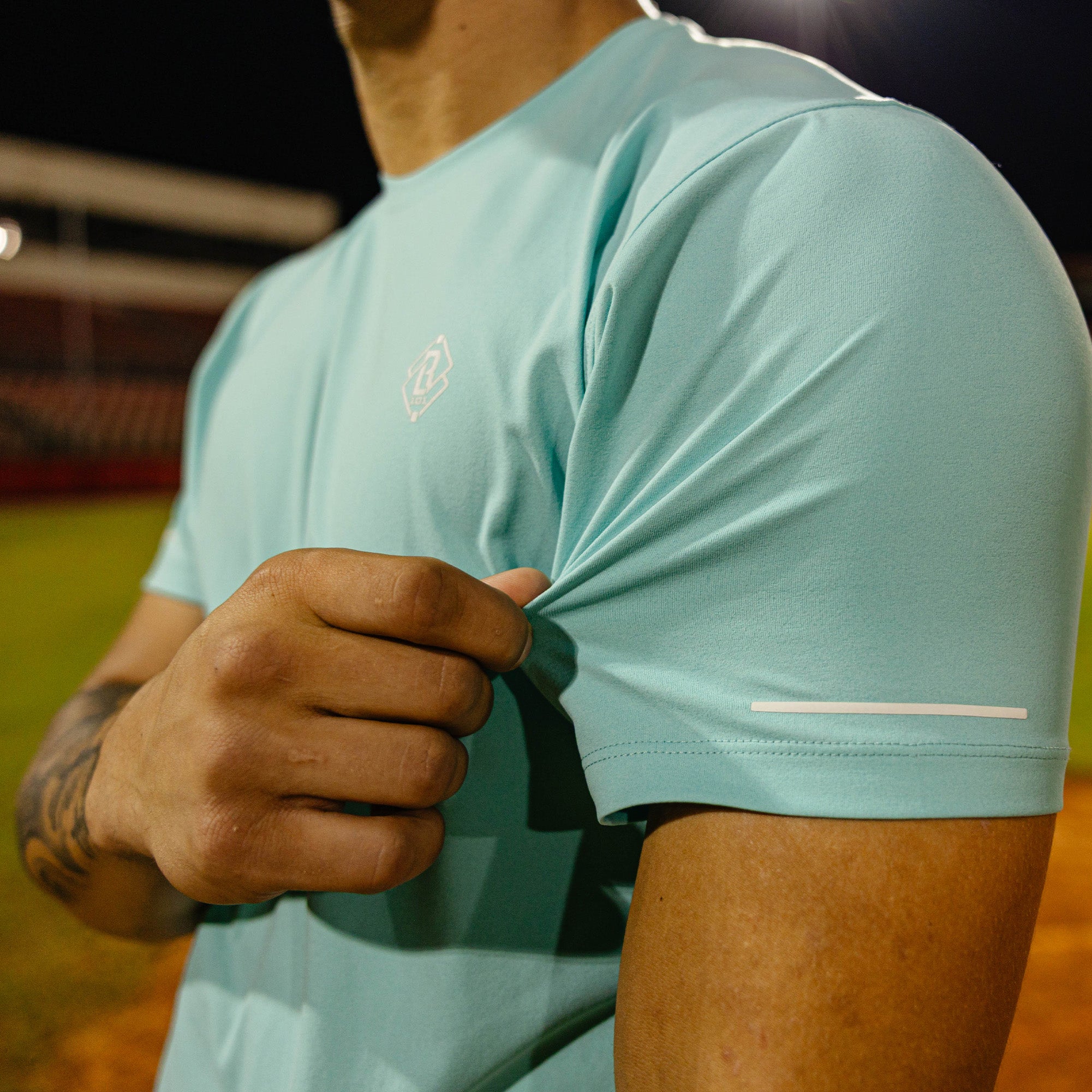 Diamond Tech Vented Youth Tee - Teal