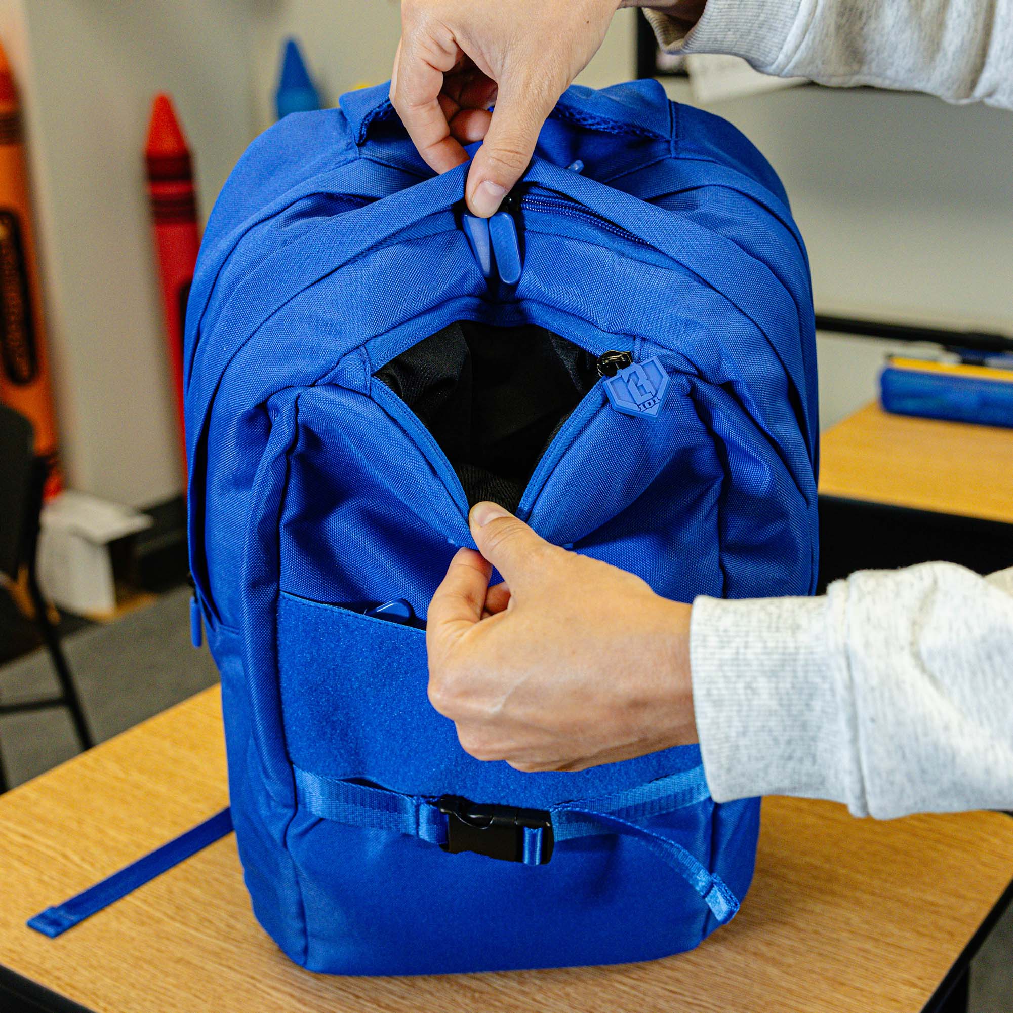 Royal Blue SZN 2 backpack — back view