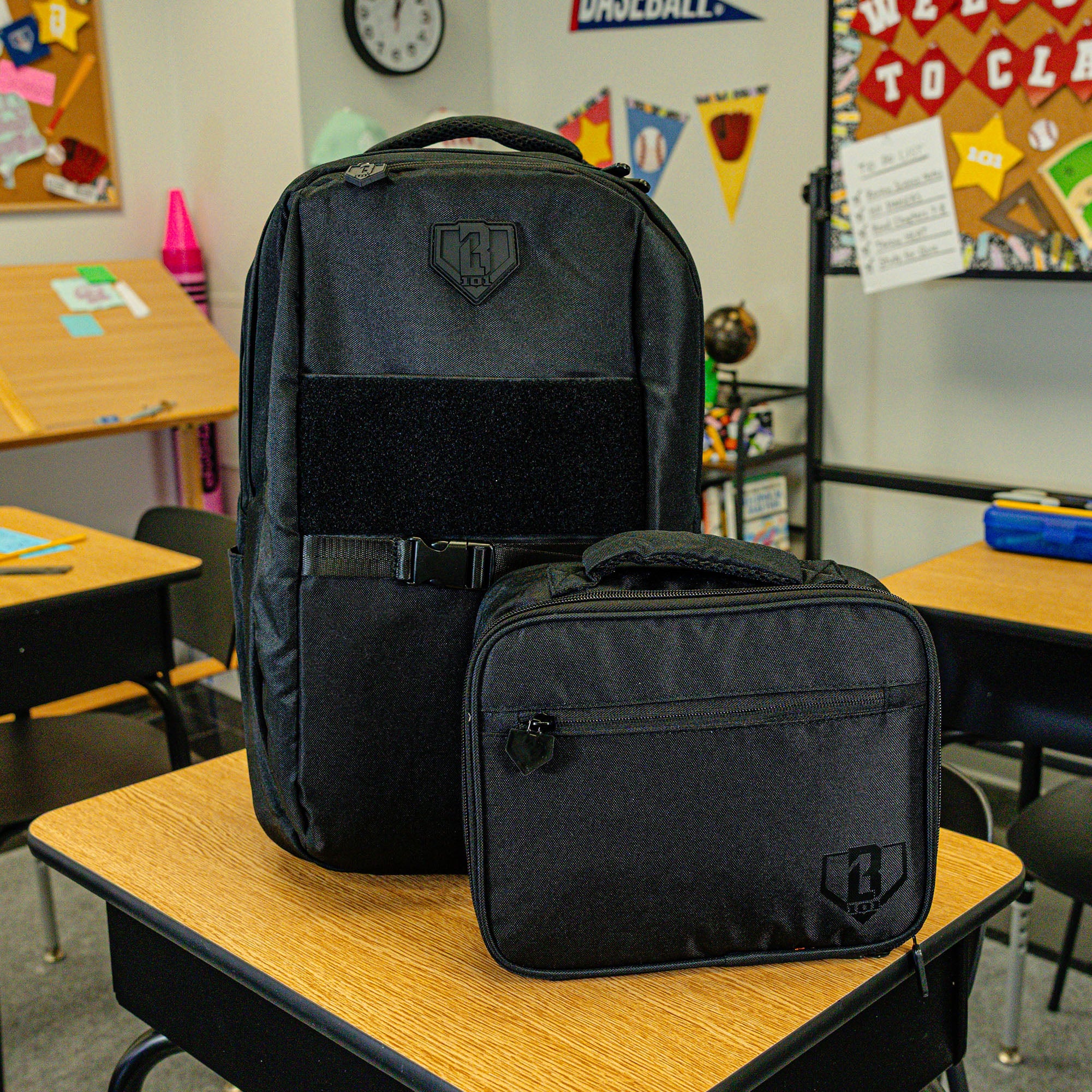 Black SZN 2 backpack — back view