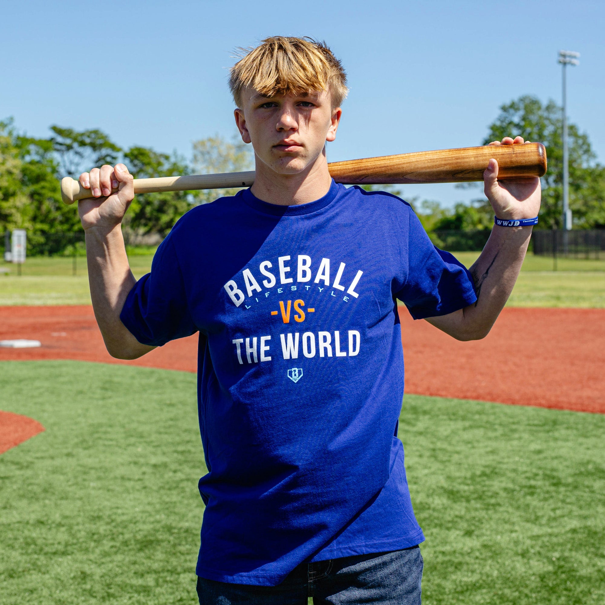 BL101 Vs The World Tee - Baseball Lifestyle 101