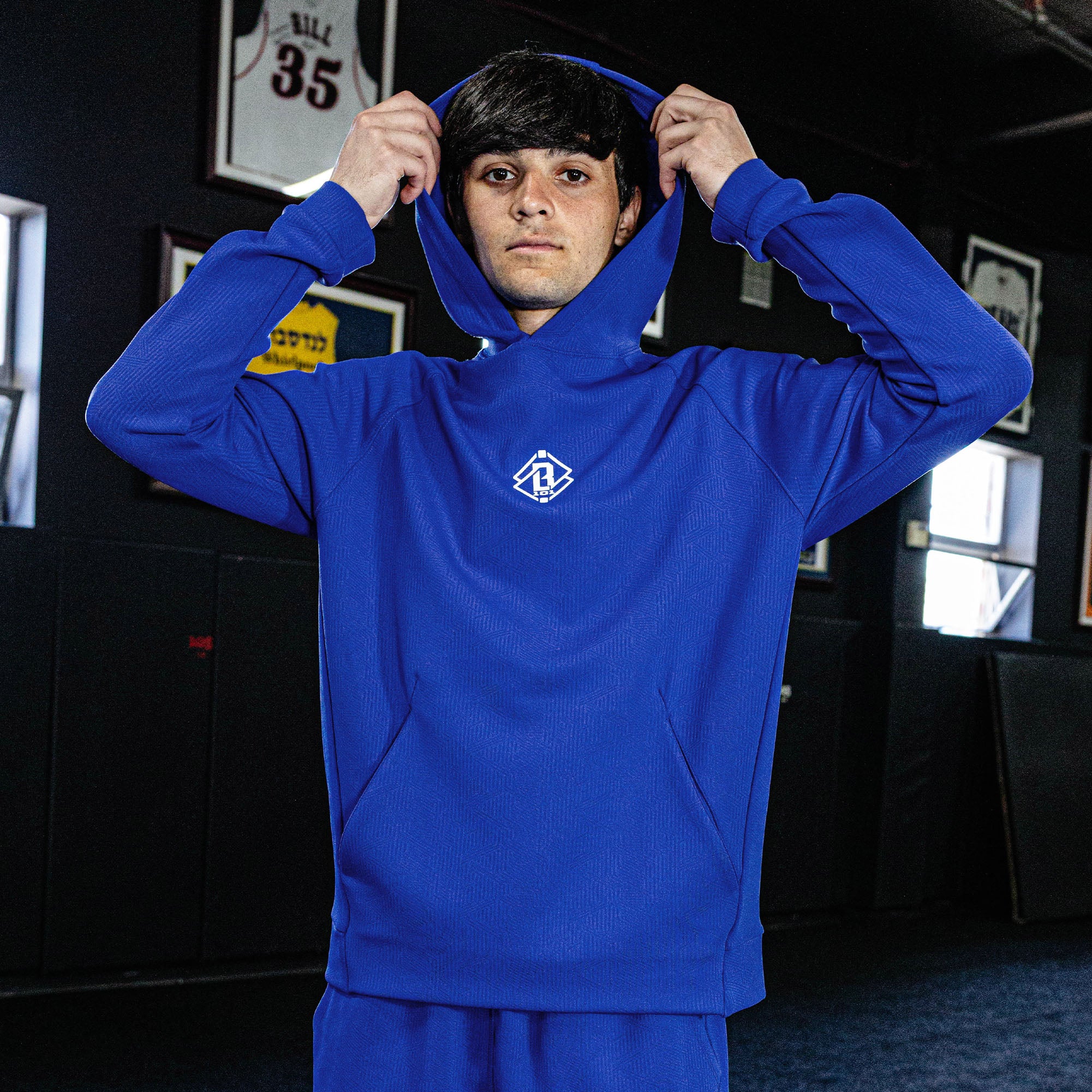 Diamond Tech Jacquard Hoodie - Royal Blue - Baseball Lifestyle 101