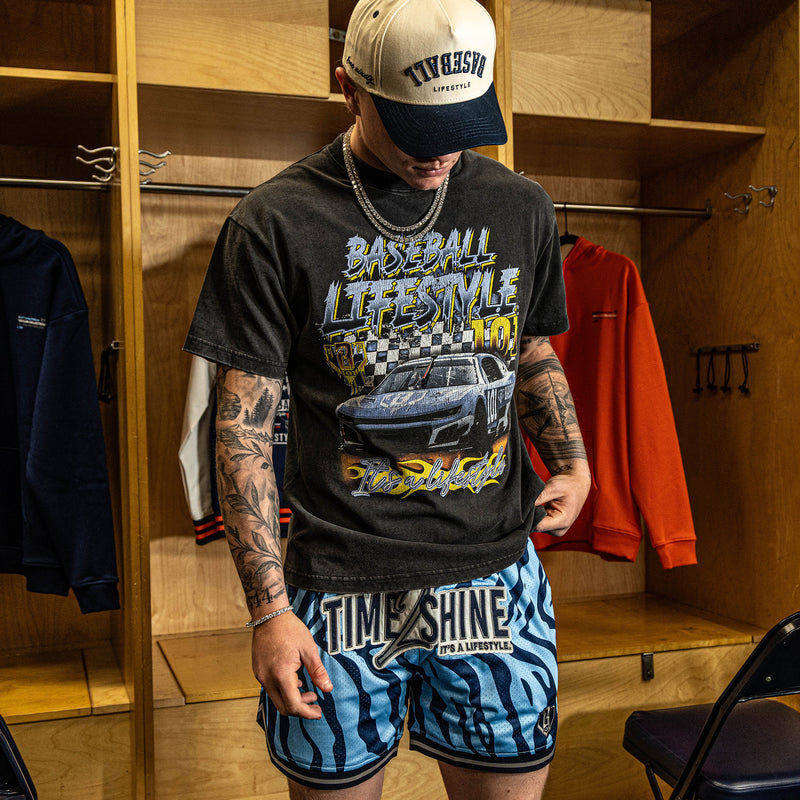 Max Clark Tiger Court Shorts - Blue