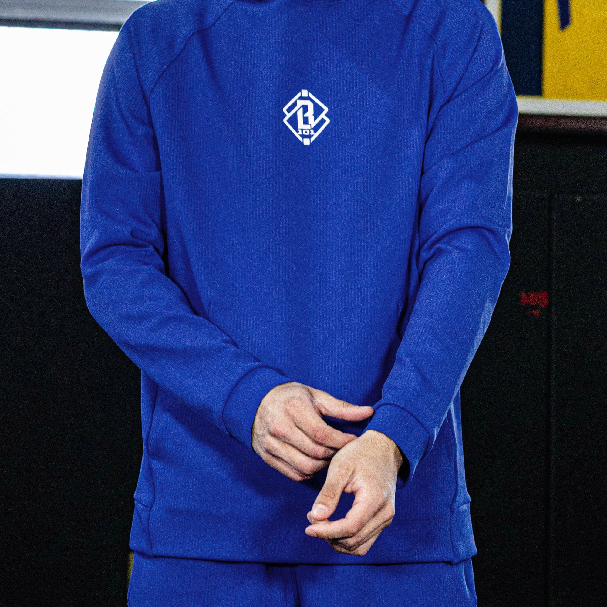 Diamond Tech Jacquard Hoodie - Royal Blue - Baseball Lifestyle 101