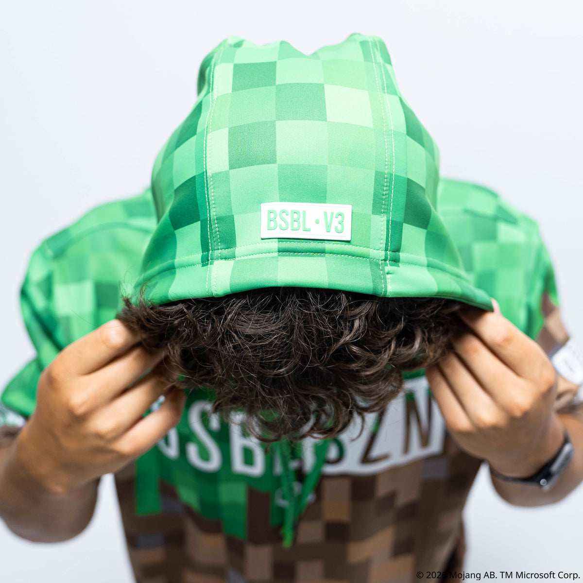 BL101 X Minecraft BSBL-SZN V3 Short Sleeve Hoodie - Grass Block