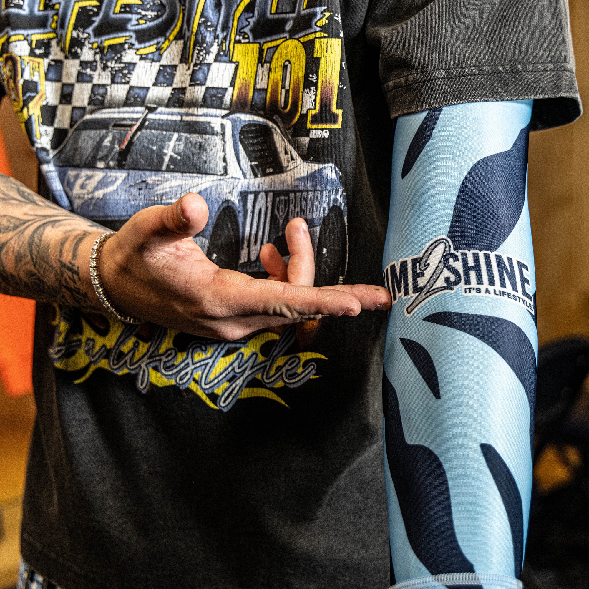 Max Clark Tiger Arm Sleeve - Blue - Baseball Lifestyle 101