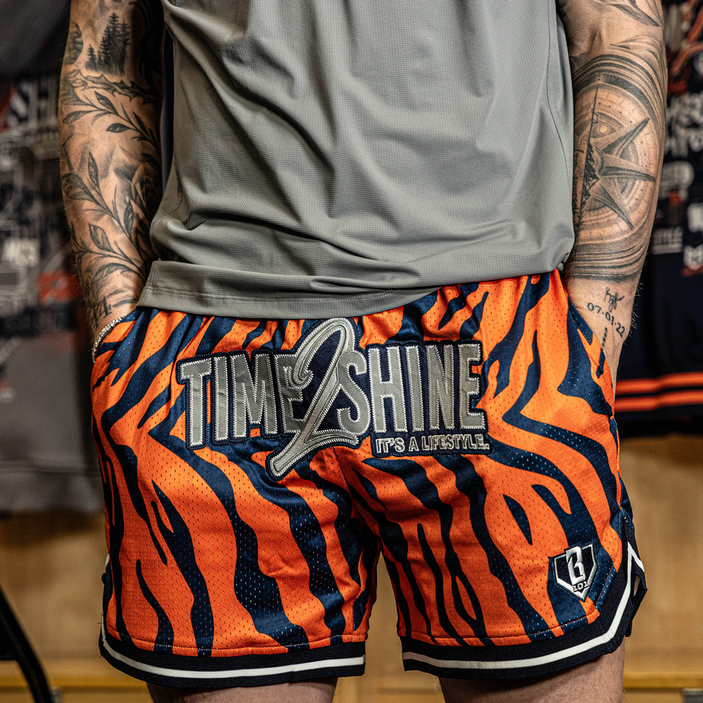 Max Clark Tiger Court Shorts - Orange