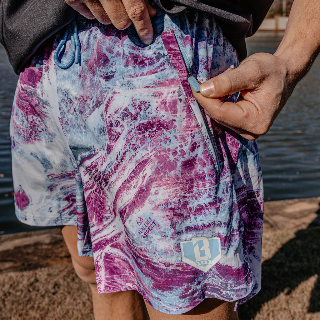 Realtree Pro Series Shorts V2 with Liner - Aspect-Blue