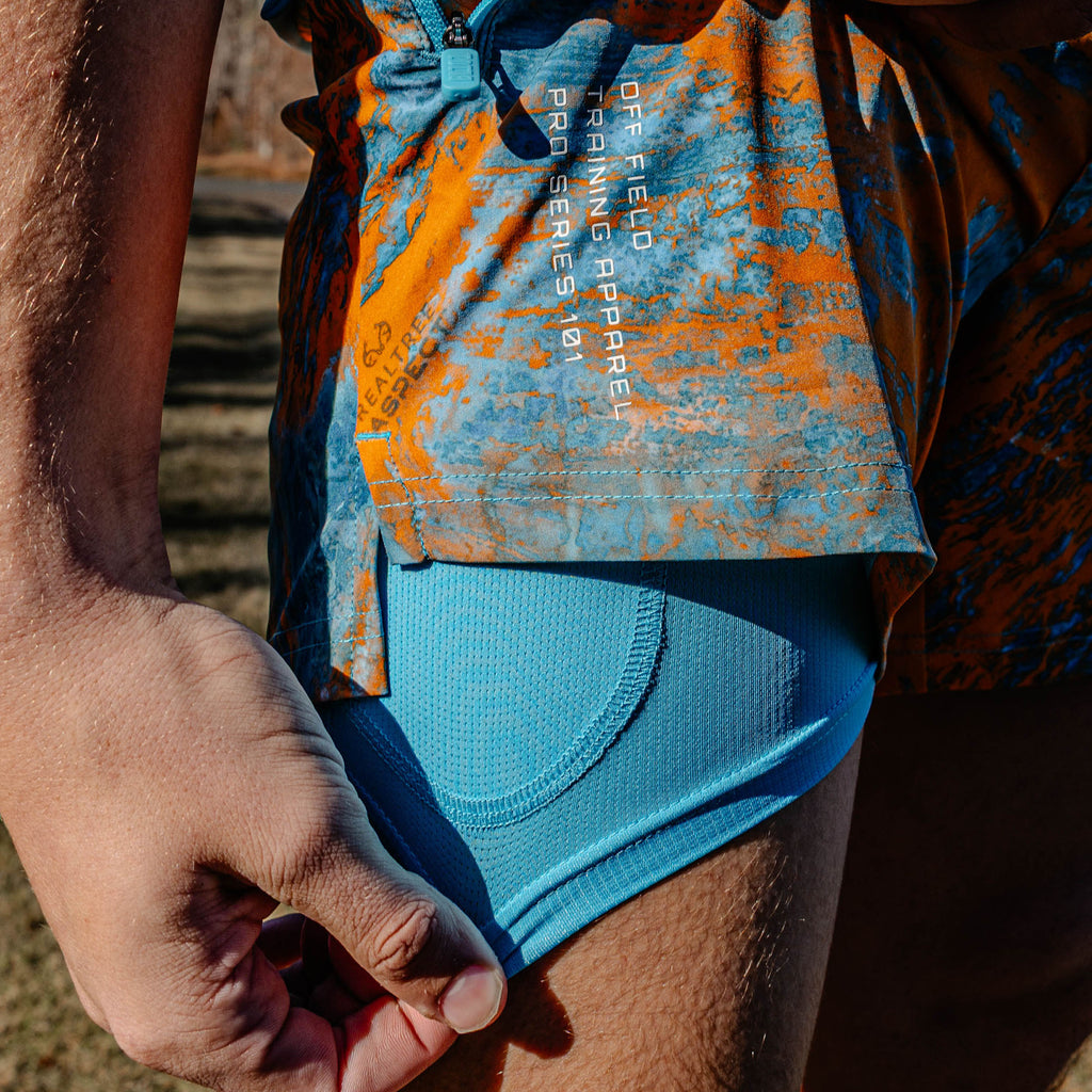 Realtree Pro Series Shorts V2 with Liner - Aspect-Orange