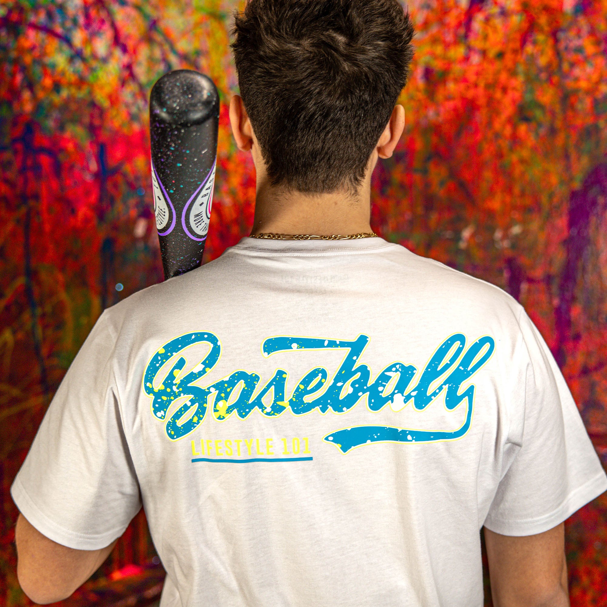 Splatter Established Tee - White - Baseball Lifestyle 101