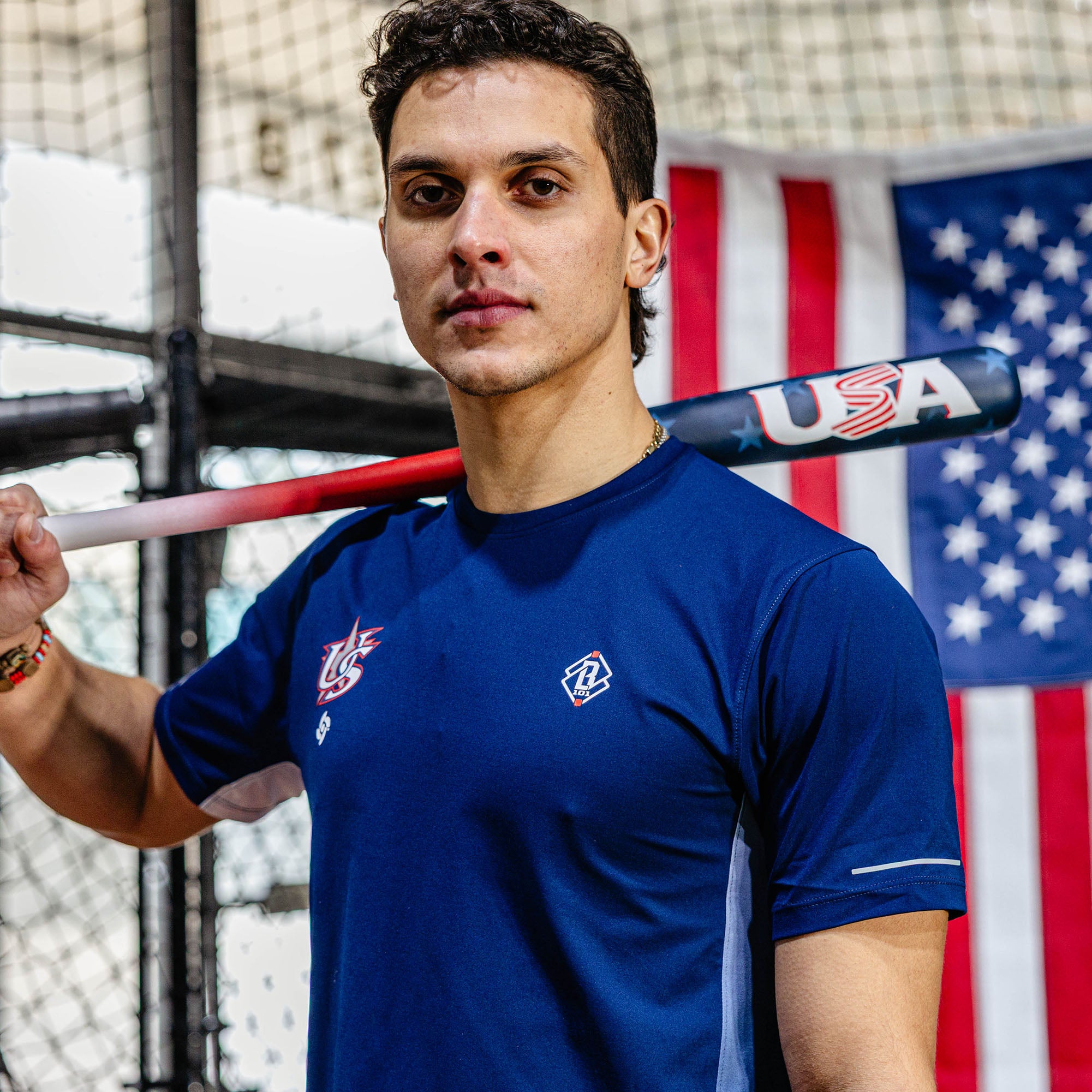 Diamond Tech Vented Tee - USA - Baseball Lifestyle 101