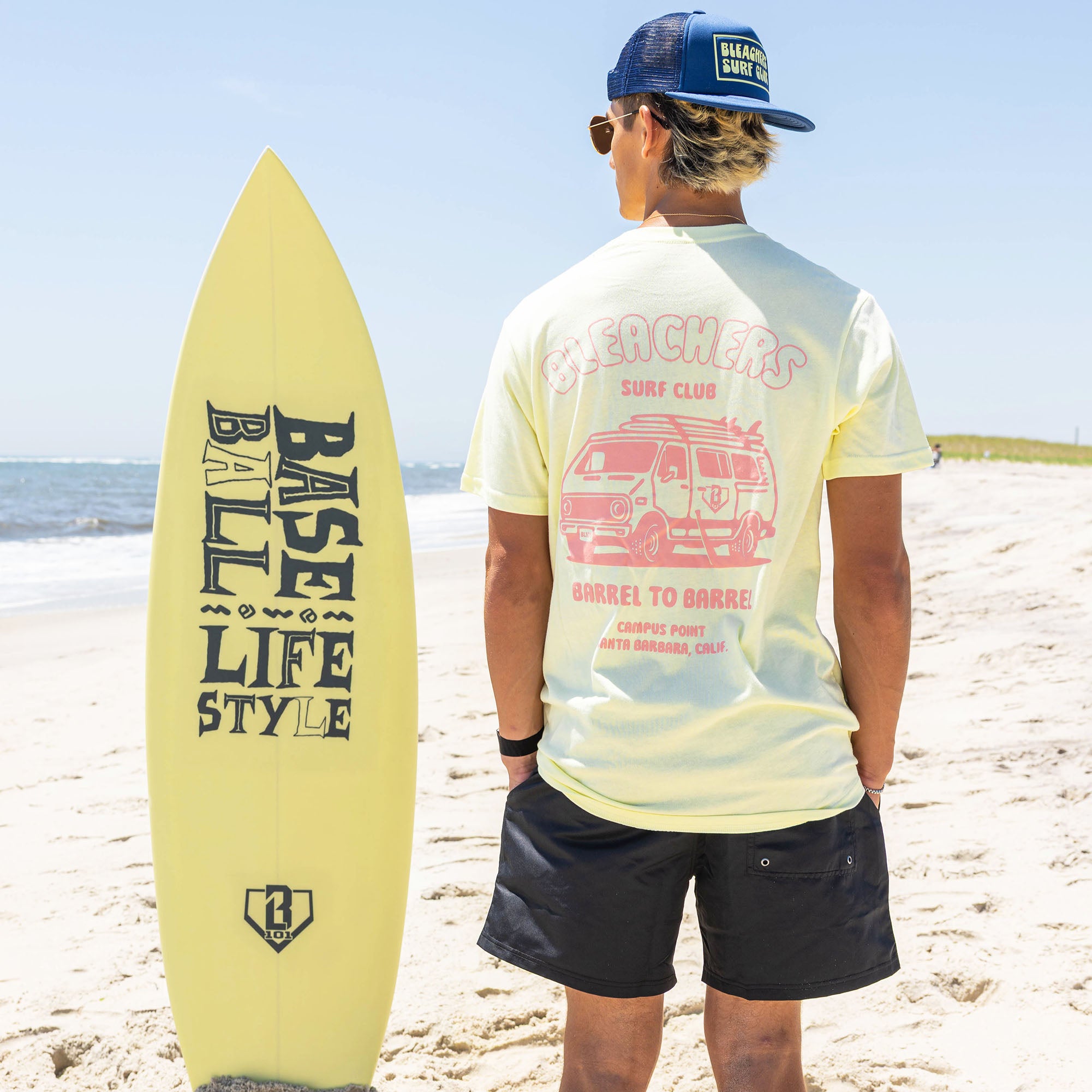 Bleachers Surf Club Tee - Baseball Lifestyle 101