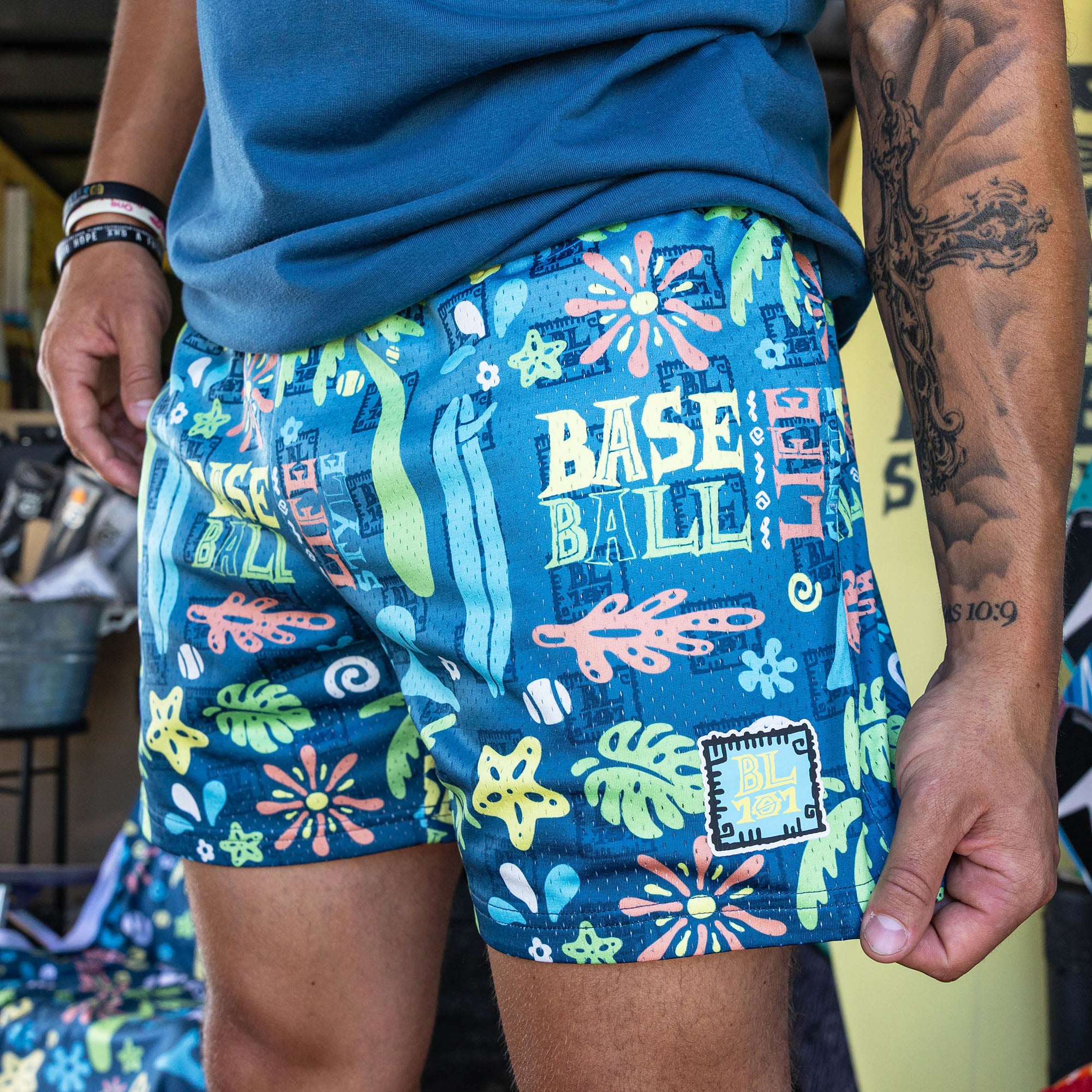 Surfside Slugger Shorts - Baseball Lifestyle 101