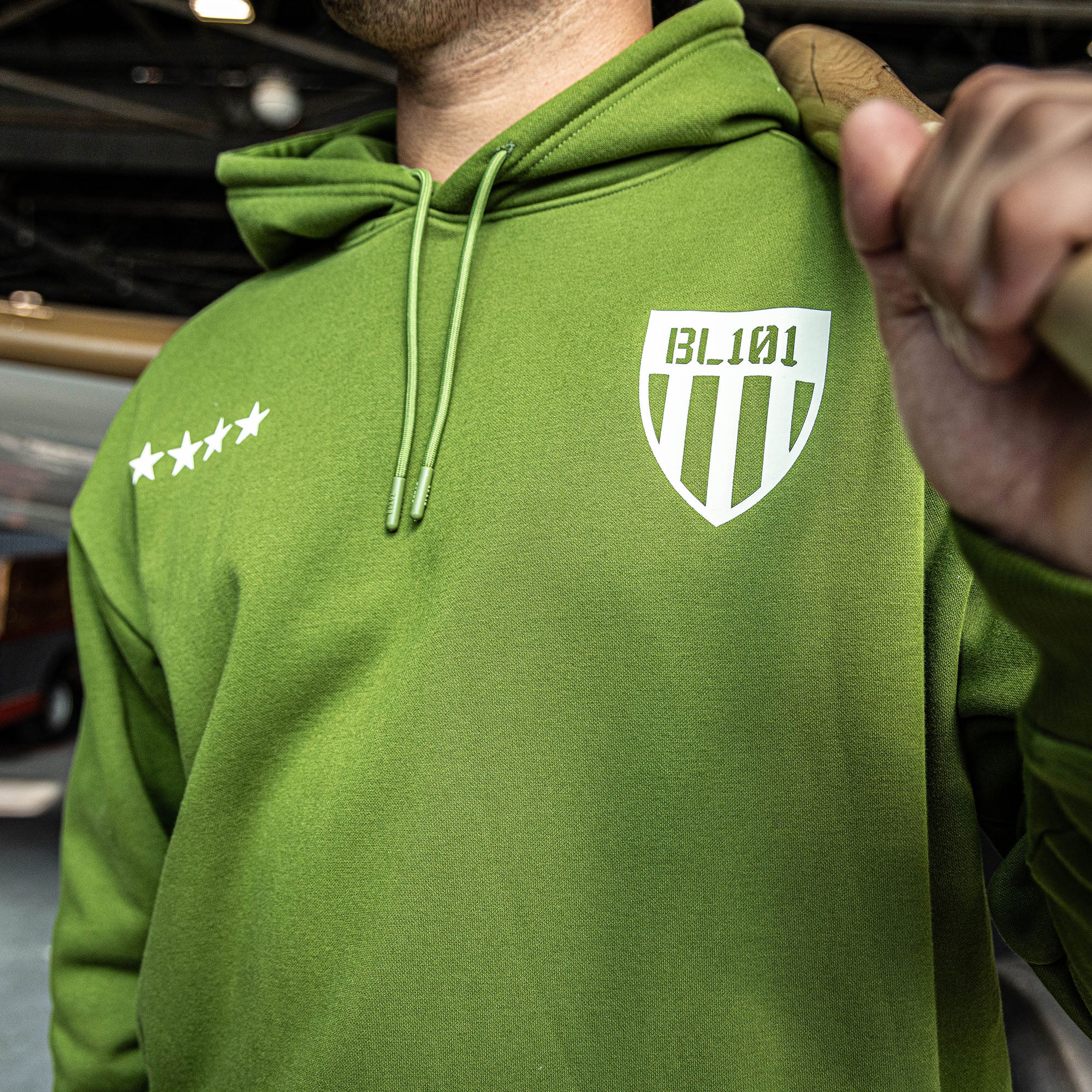Flight Deck Hoodie - Army Green - Baseball Lifestyle 101