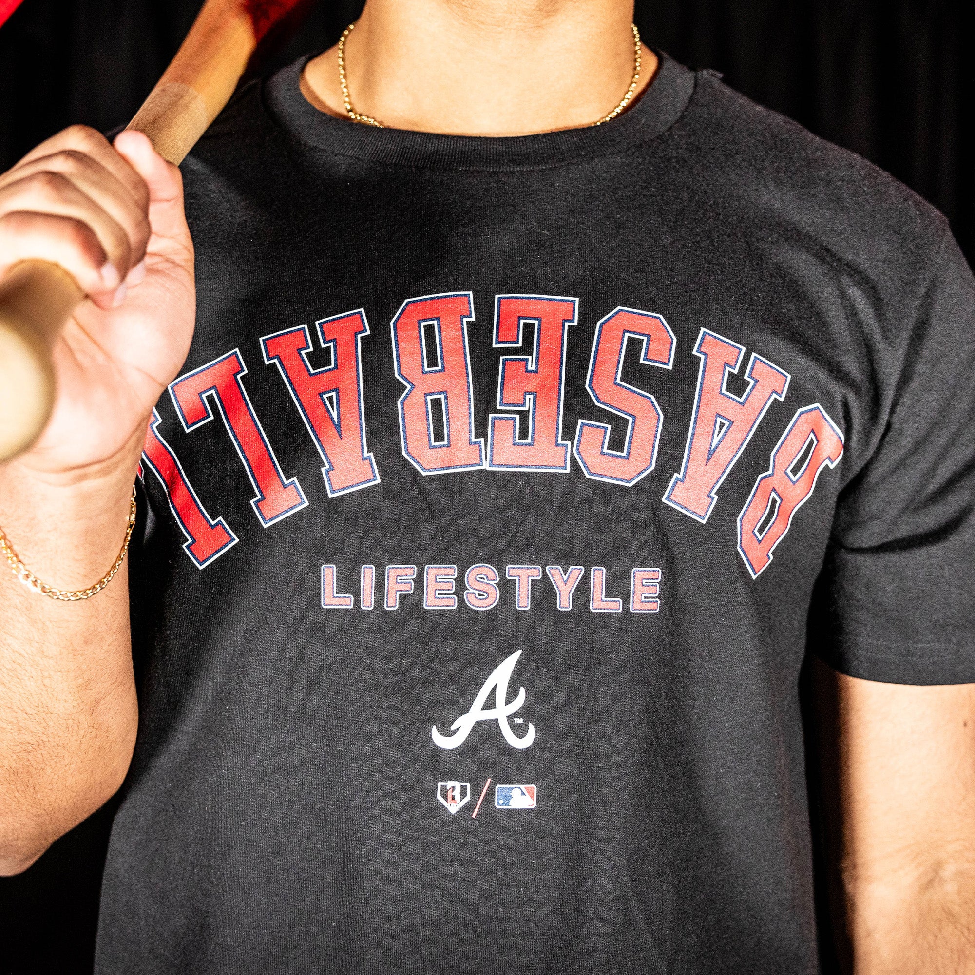 Atlanta Braves Upside Down Tee
