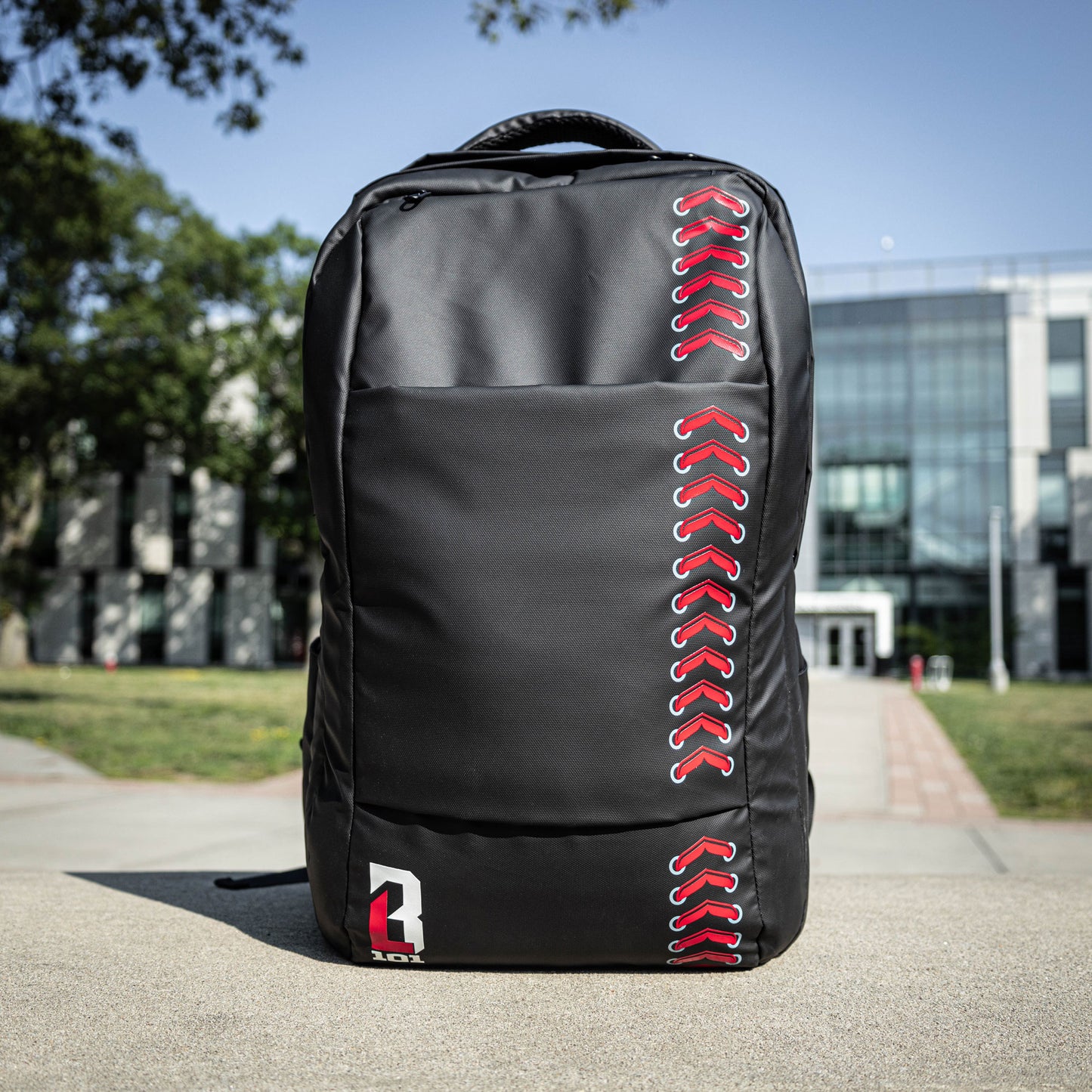 Baseball Seams Backpack - Black