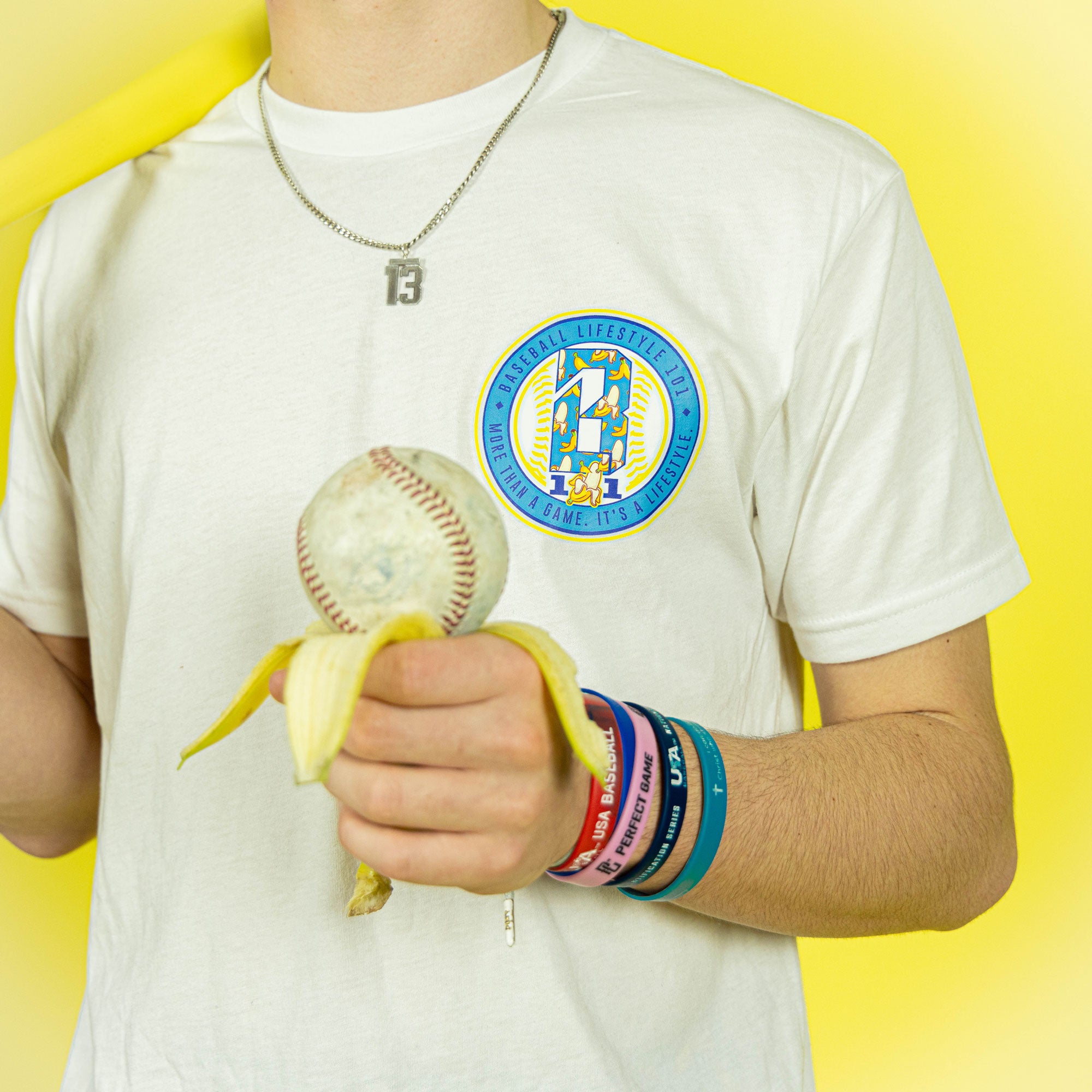Banana Tee - White – Baseball Lifestyle 101
