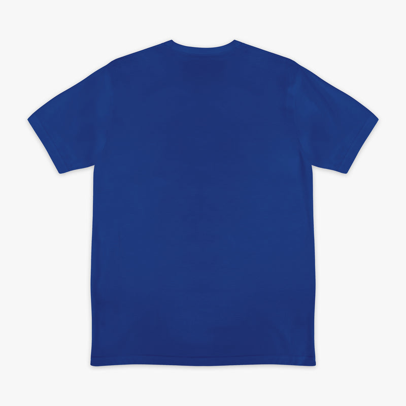 Navy BL101 Vs The World graphic tee — back view