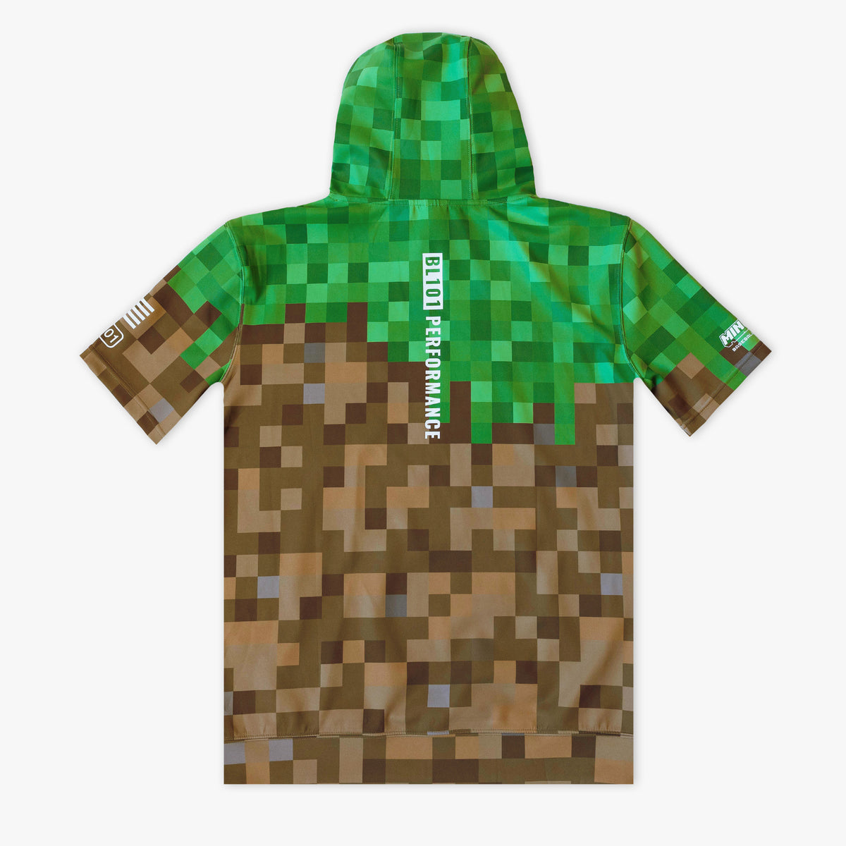 BL101 X Minecraft BSBL-SZN V3 Short Sleeve Hoodie - Grass Block