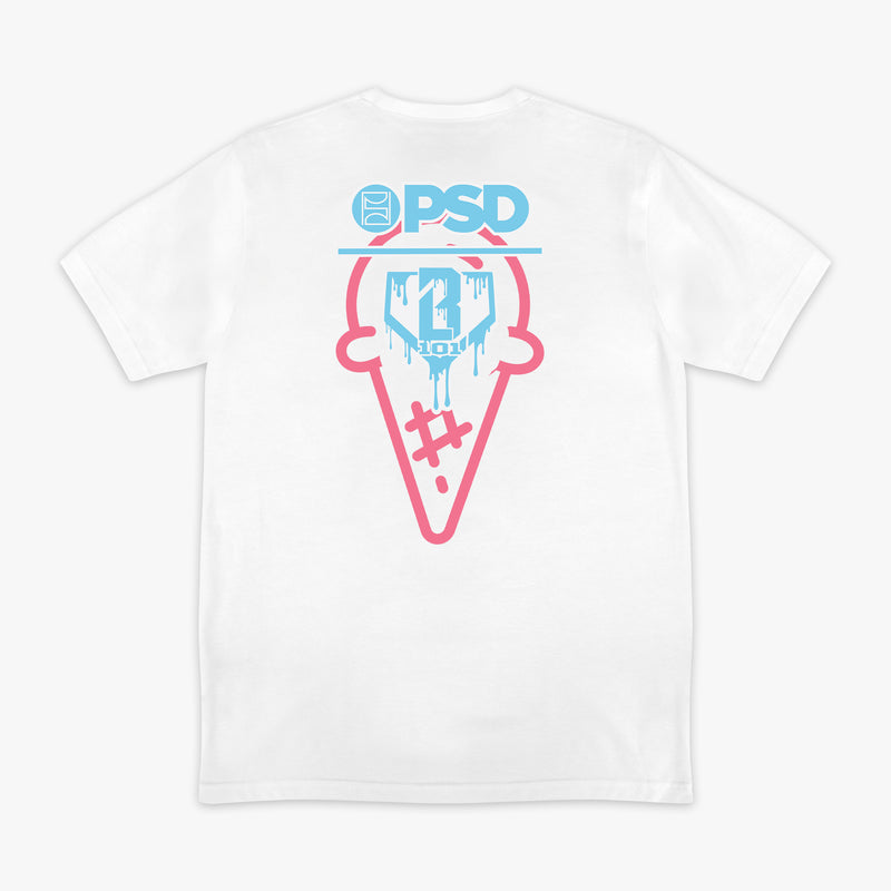 BL 101 X PSD Scoops Tee - White