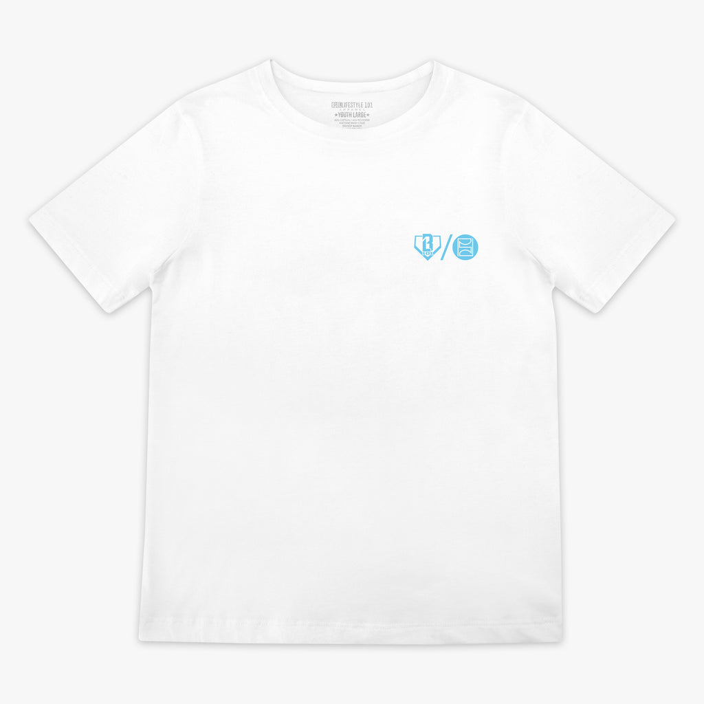 BL 101 X PSD Scoops Youth Tee - White