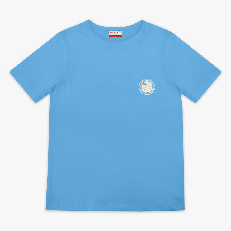Youth graphic tee with "BL101 x Monopoly" design - front view