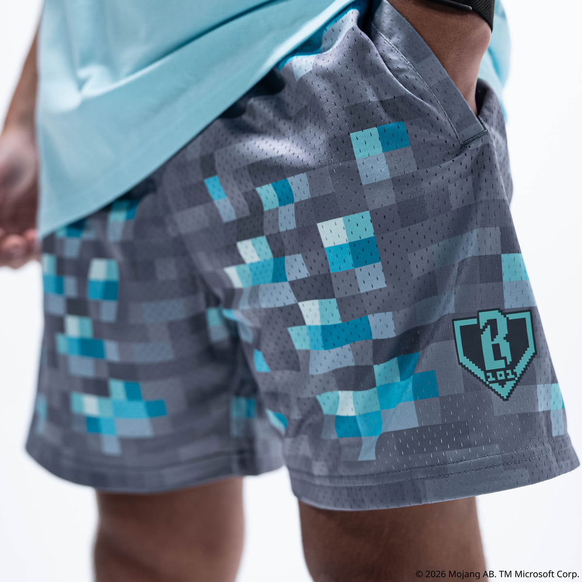 BL101 X Minecraft Diamond Mining Shorts