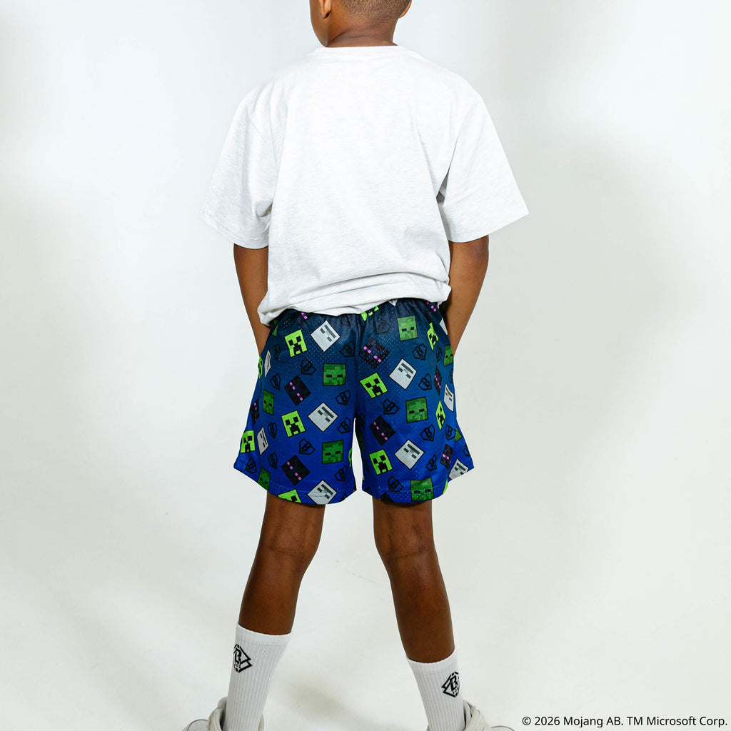 BL101 X Minecraft Enemy Mob Youth Shorts