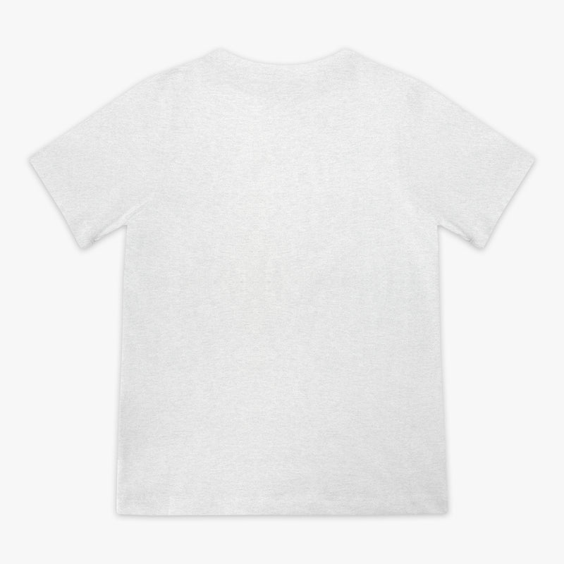 Gray youth graphic tee with "BL101 X Minecraft Enemy Mob" design — back view