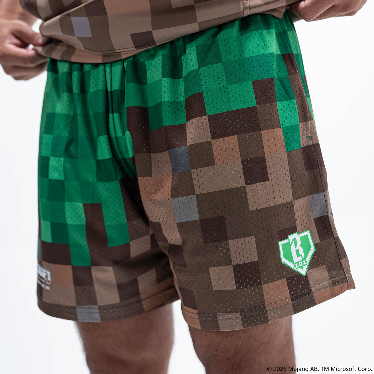 BL101 X Minecraft Grass Block Shorts
