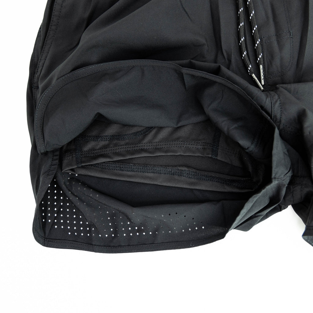 Adult model wearing black Pro Series with Liner shorts