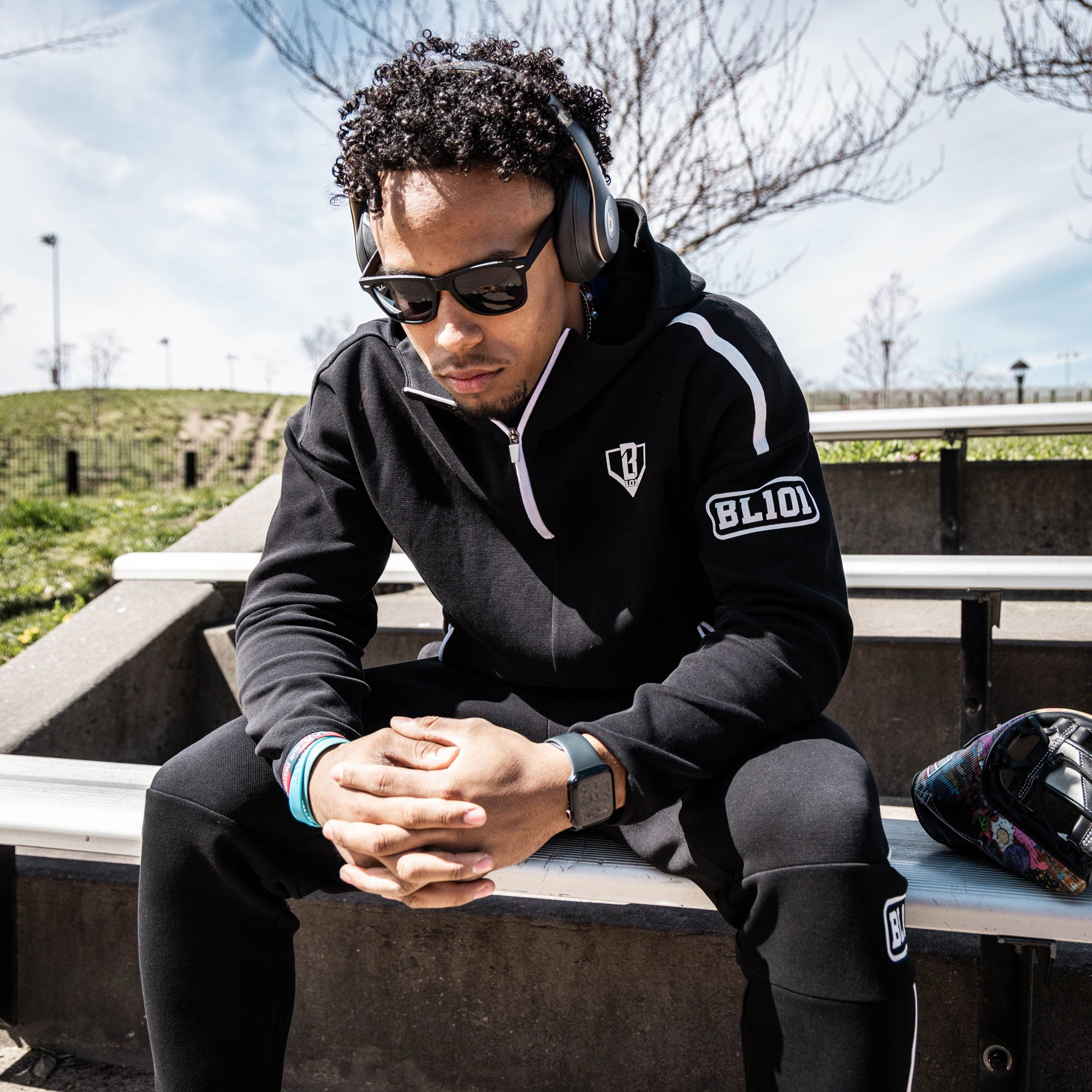 Game Day 1/4 Zip Hoodie - Black/White – Baseball Lifestyle 101