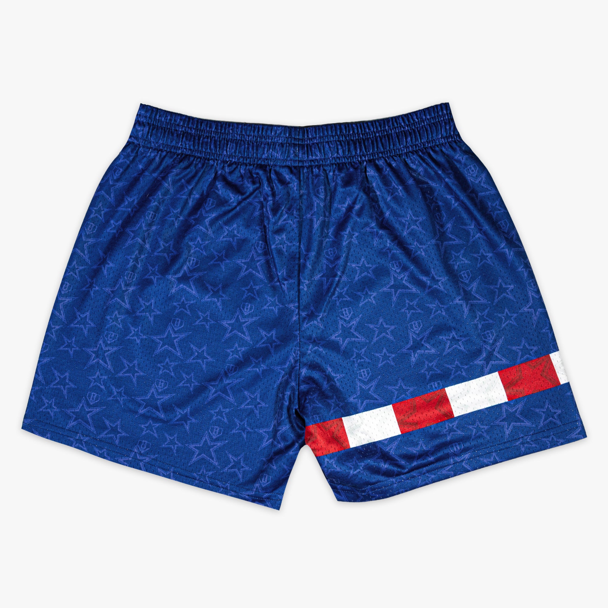 Red, White & Blue BL101 All-Star Game youth shorts — back view