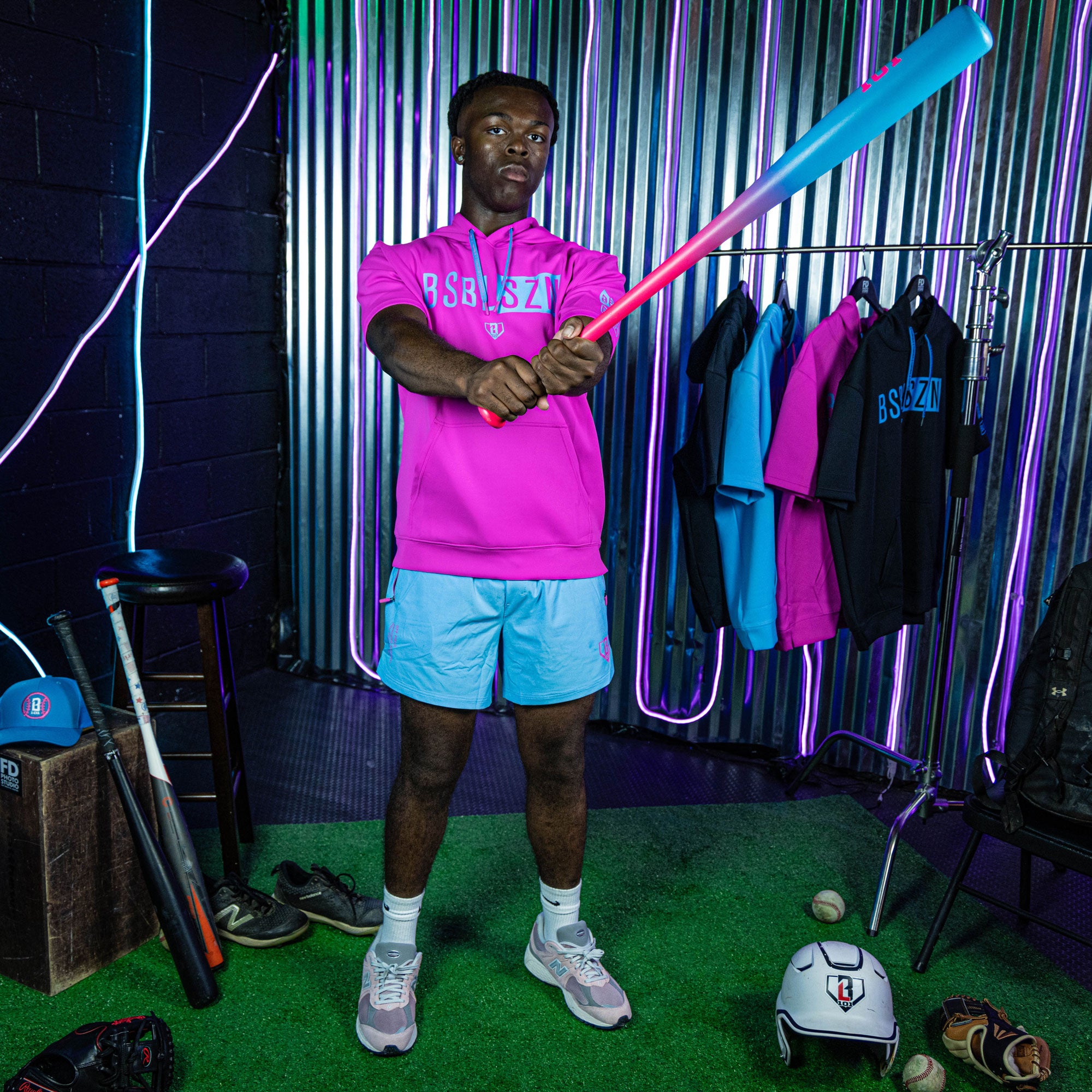 Pro Series Shorts V2 with Liner - Cotton Candy Blue - Baseball
