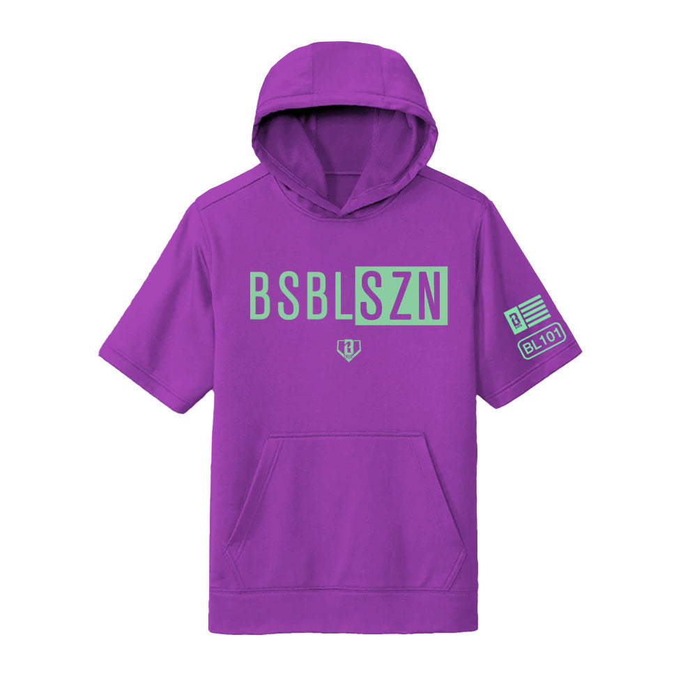 BSBL-SZN Youth Short Sleeve Hoodie V2 Infinity – Baseball Lifestyle 101