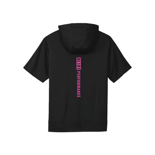 BSBL-SZN Short Sleeve Hoodie V2 Black/Pink