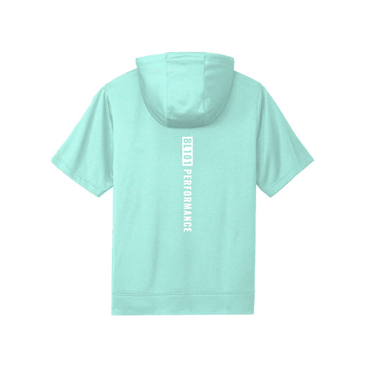 BSBL-SZN Youth Short Sleeve Hoodie V2 Mint/White