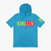 BSBL-SZN Short Sleeve Hoodie V2 - Highlighter Blue