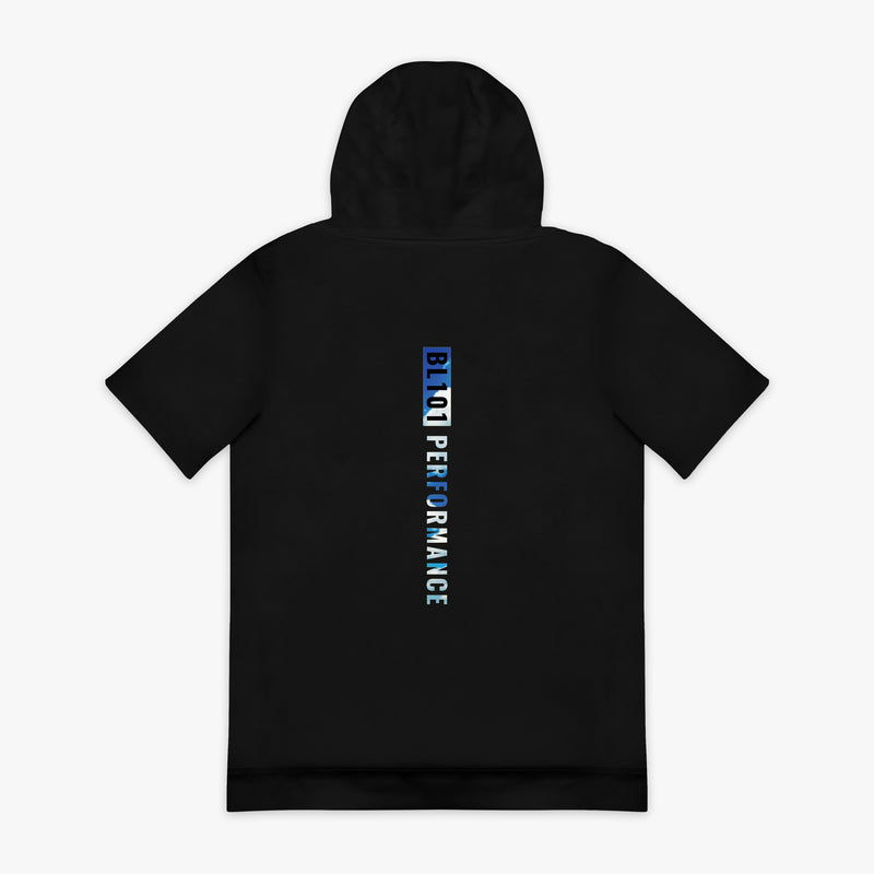 Black BSBL-SZN Dream Chaser youth short sleeve hoodie — back view