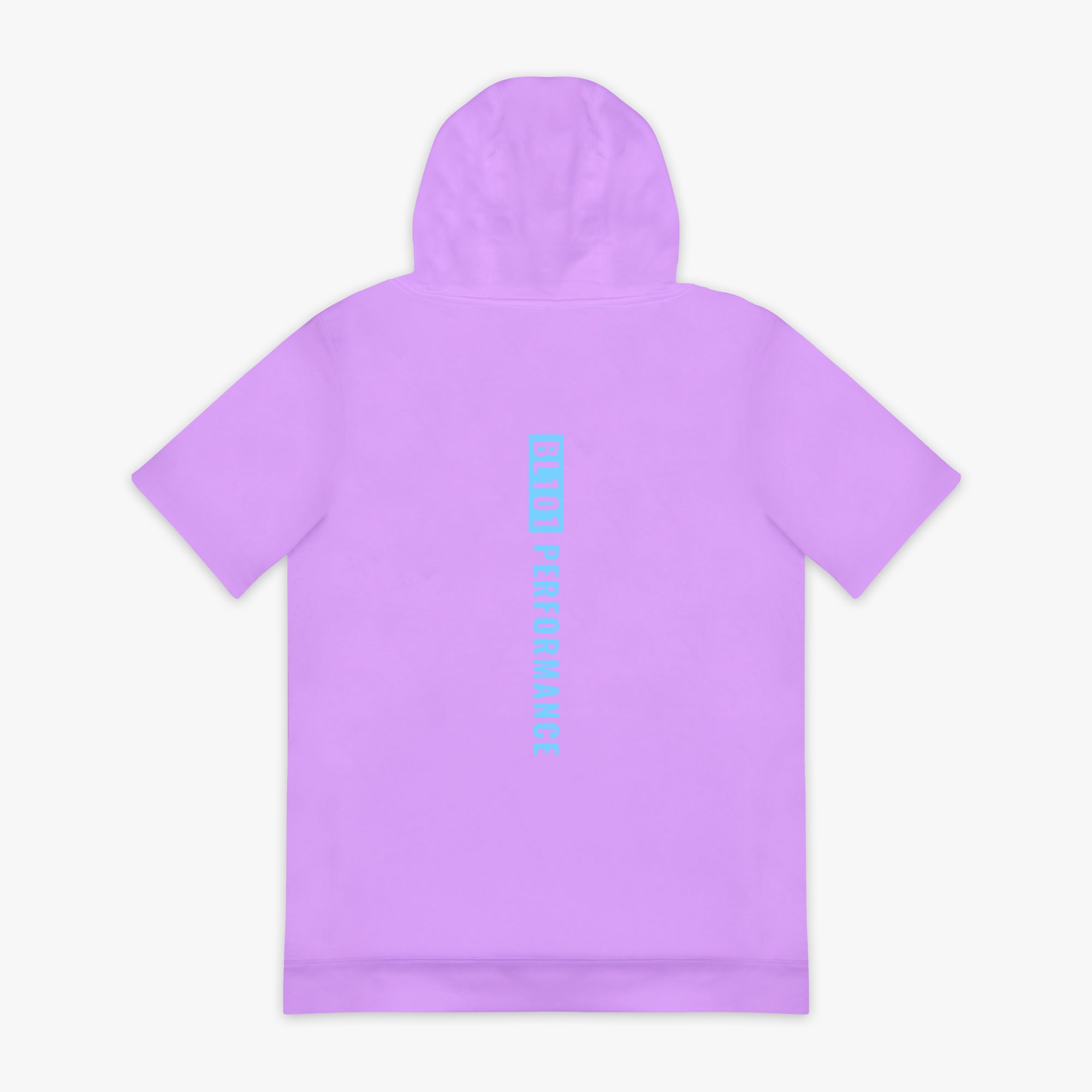 BSBL-SZN Short Sleeve Hoodie V3 - Lavender/Light Blue - Baseball