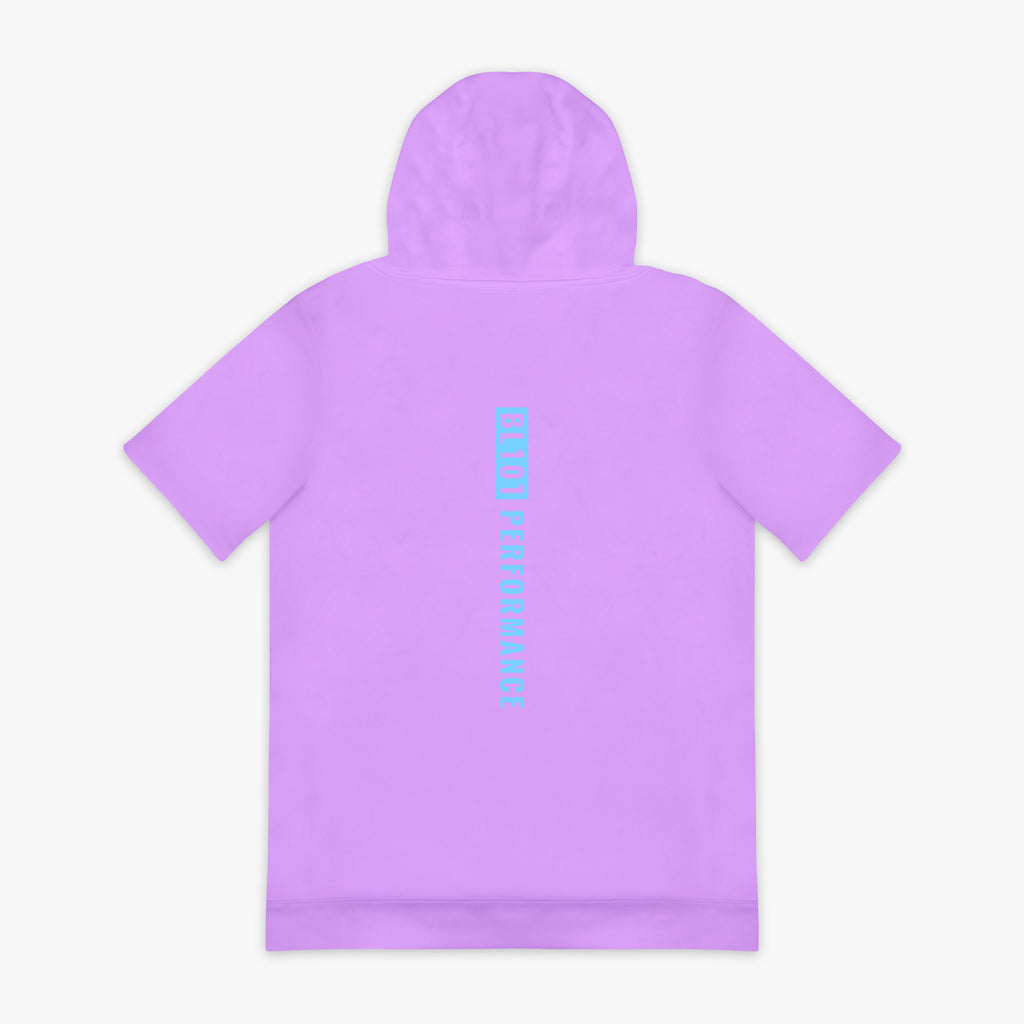 BSBL-SZN Youth Short Sleeve Hoodie V3 - Lavender/Light Blue