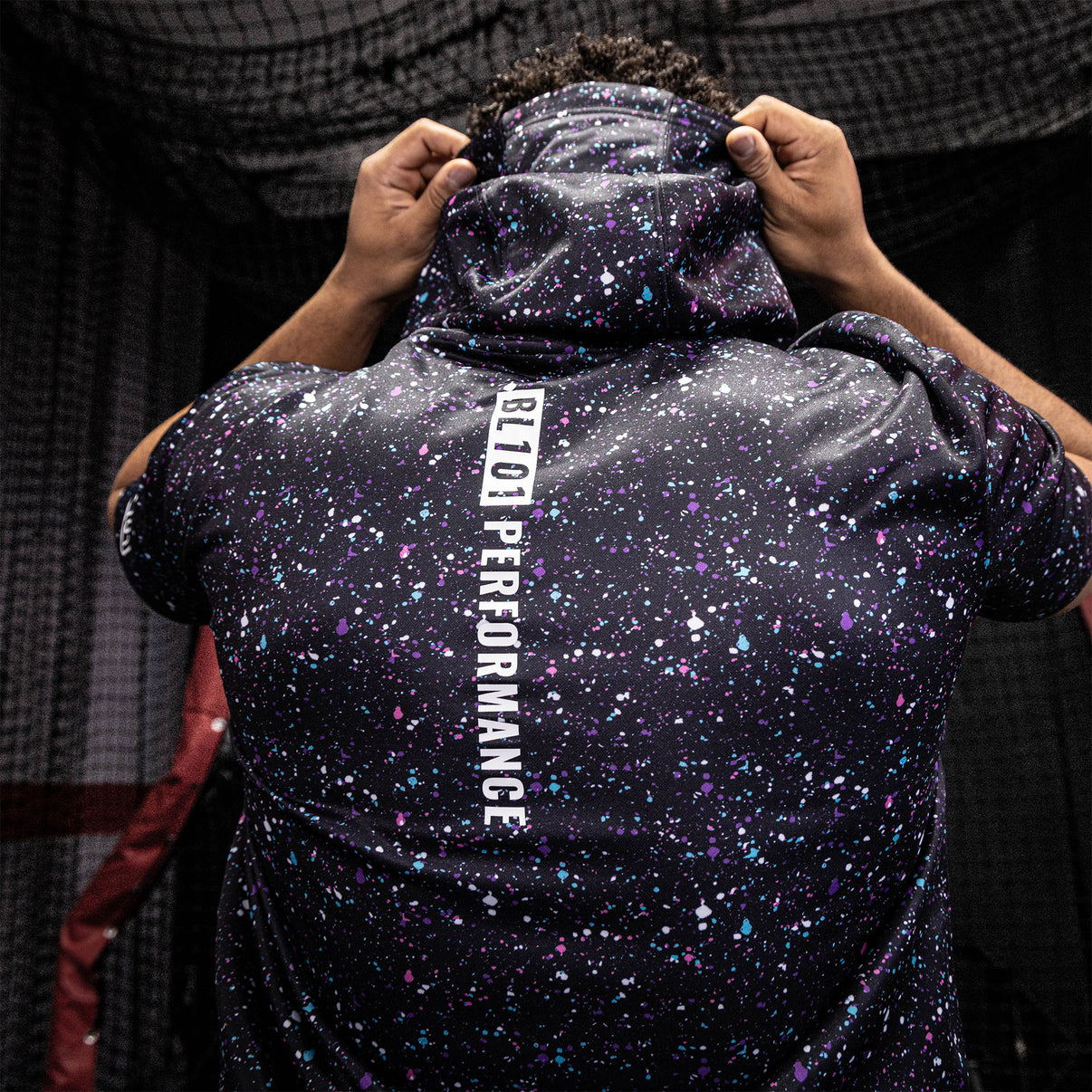 BSBLSZN Youth Short Sleeve Hoodie V2 Galaxy Baseball Lifestyle 101
