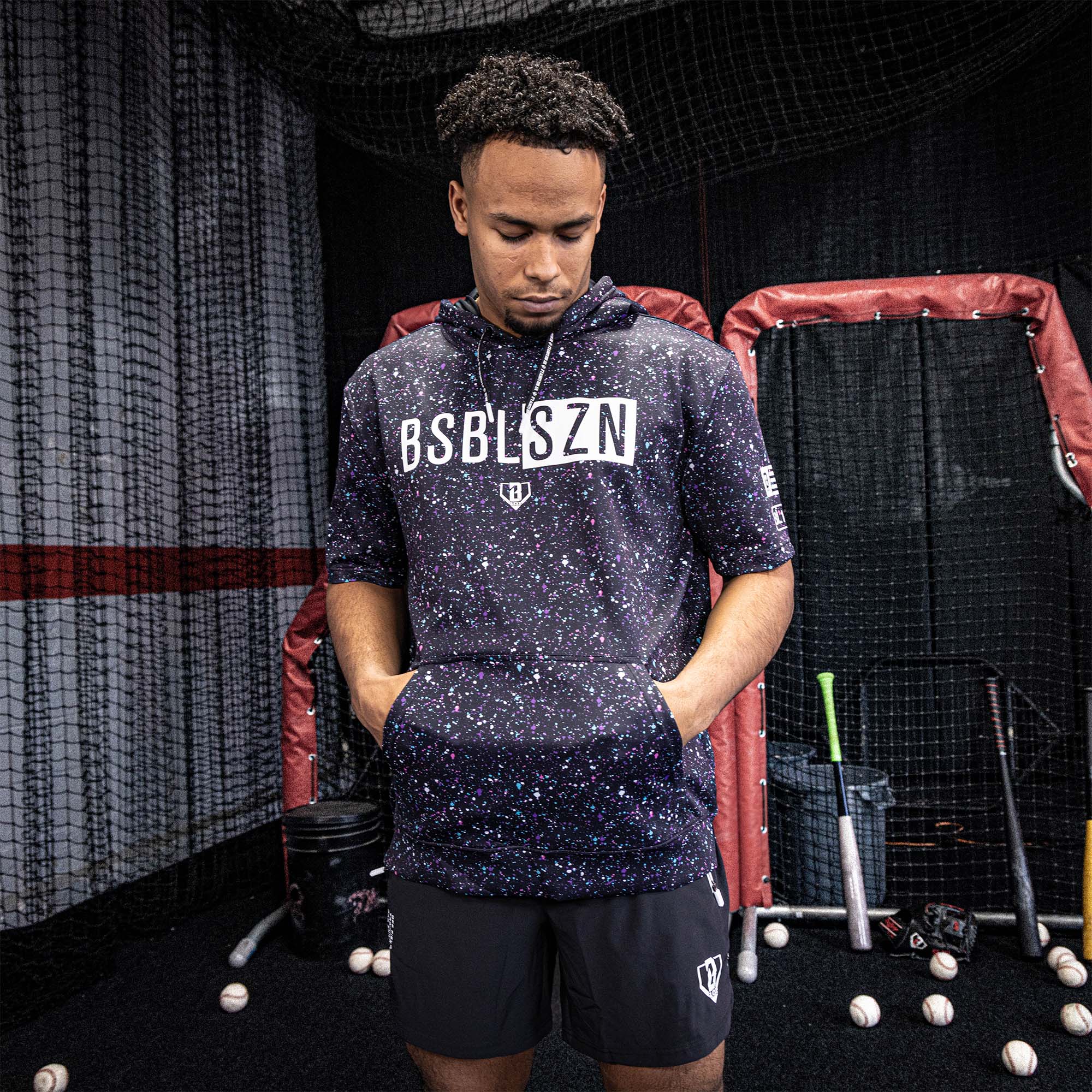 BSBL-SZN Short Sleeve Hoodie V3 - Galaxy