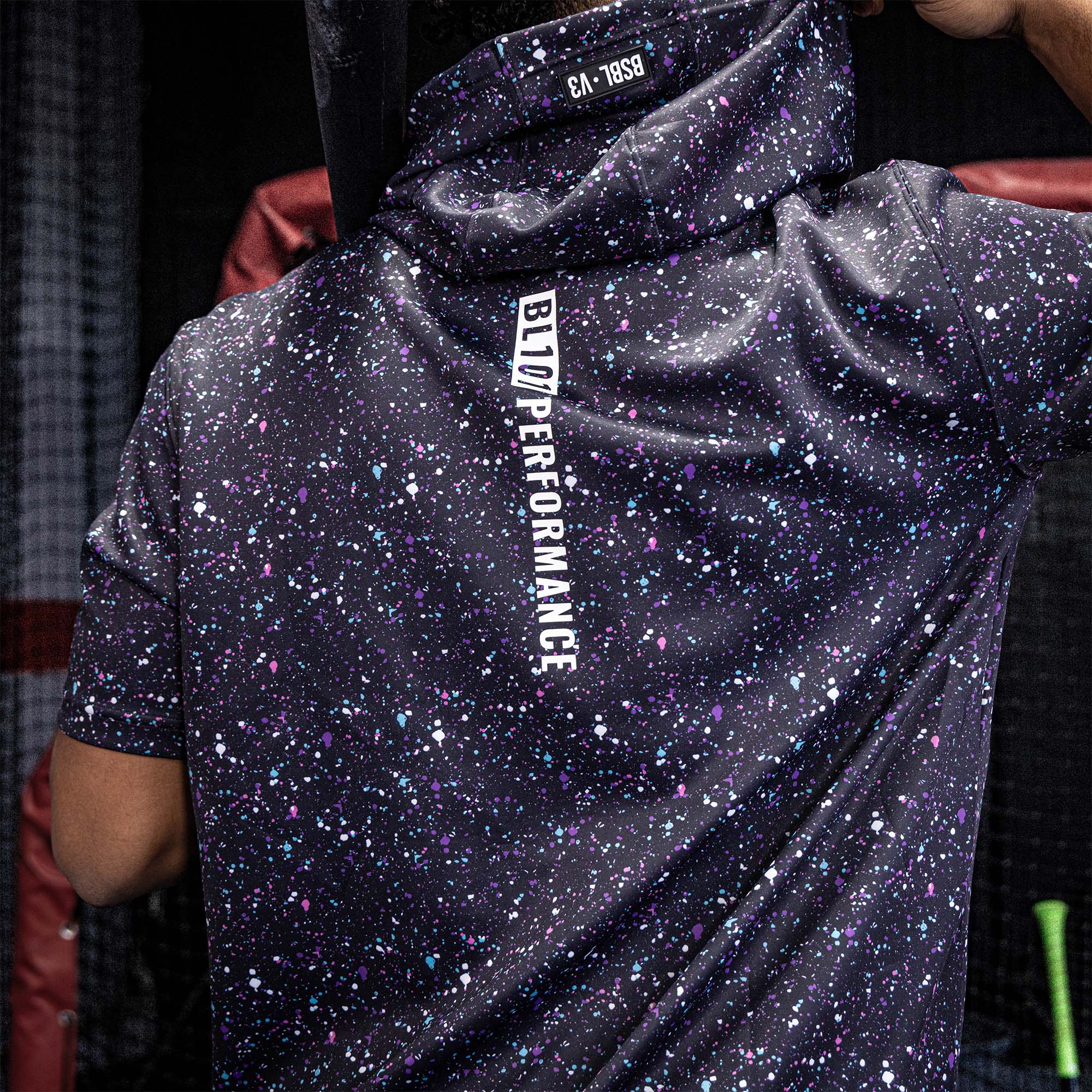 BSBL-SZN Youth Short Sleeve Hoodie V3 - Galaxy