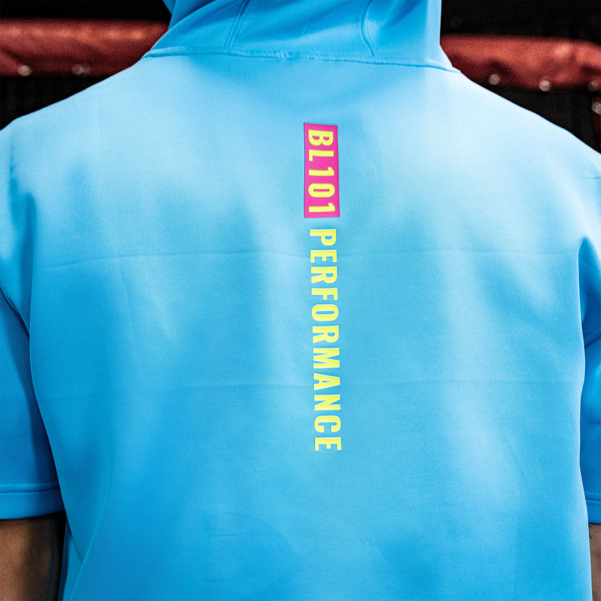 BSBL-SZN Youth Short Sleeve Hoodie V3 - Highlighter Blue