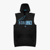 BSBL-SZN Sleeveless Hoodie V3 - Black/Light Blue