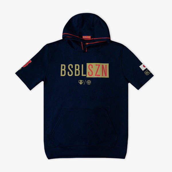 BSBL-SZN Youth Short Sleeve Hoodie V3 - Japan - Baseball Lifestyle 101