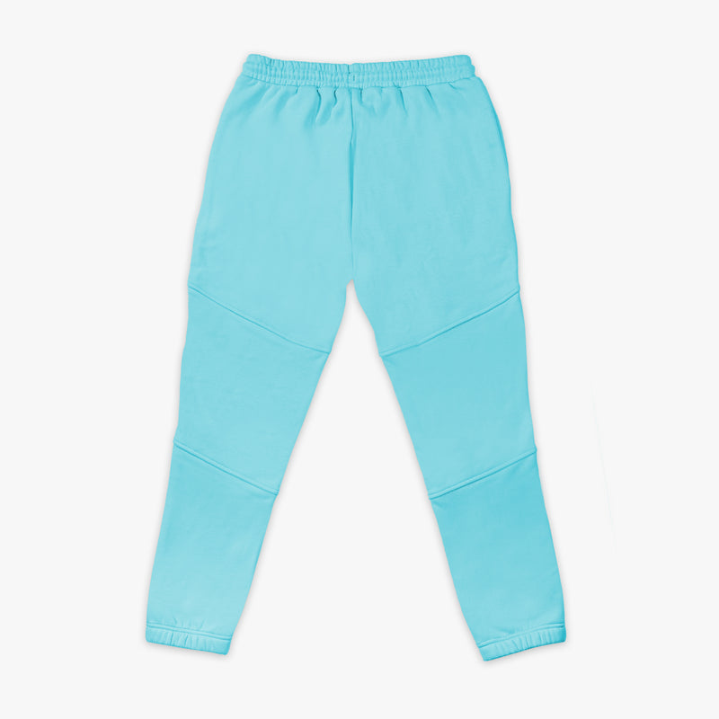 Light blue pants on a white background