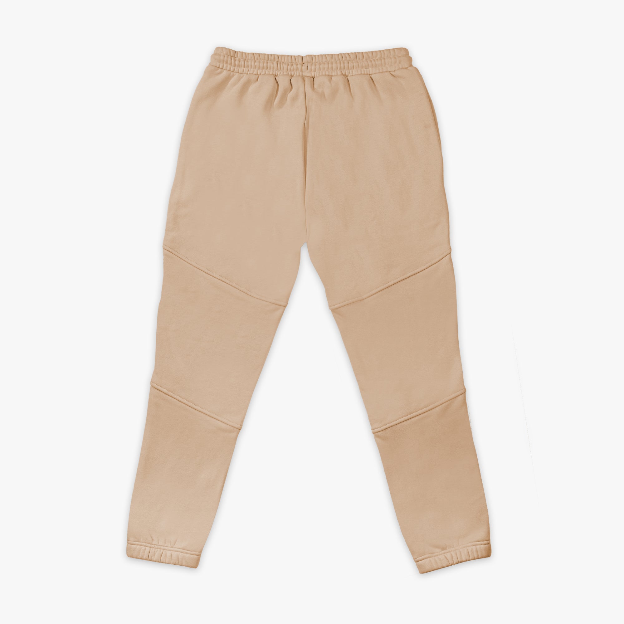 Beige sweatpants on a white background