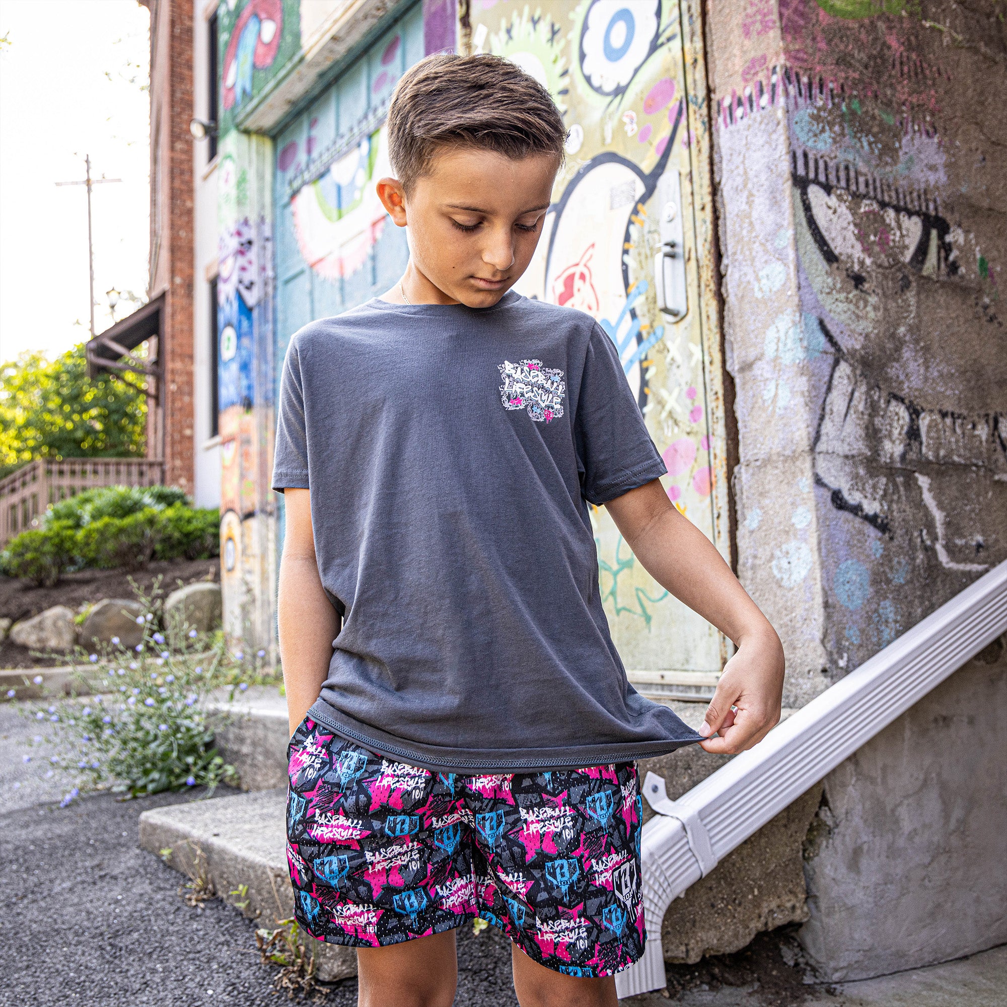 Baseball Lifestyle Tag Youth Shorts